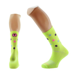 Calcetines deportivos Pimiento Negro Puntos Amarillo