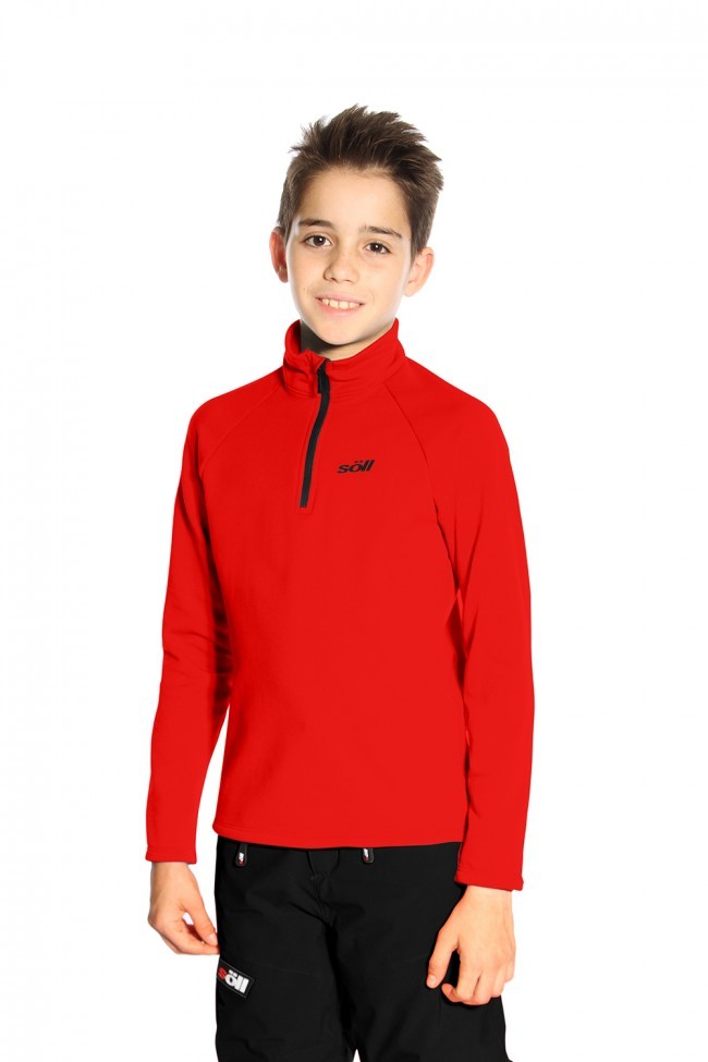 JERSEY SKI SOLL VERTIC NIÑOS NEGRO