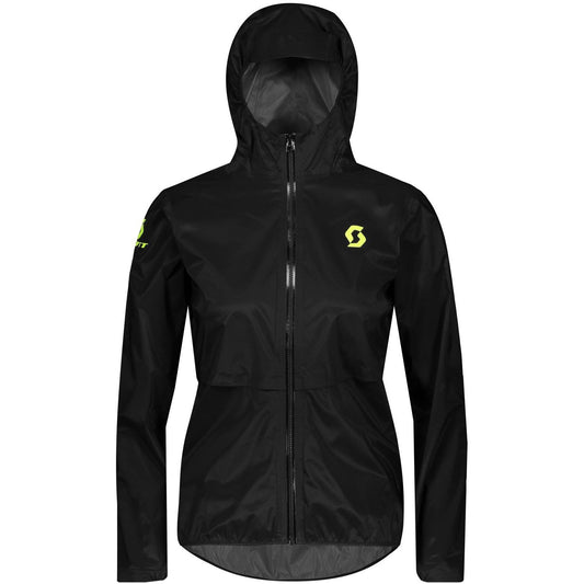 CHAQUETA MUJER SCOTT WS RC RUN WP BLACK/YELLOW