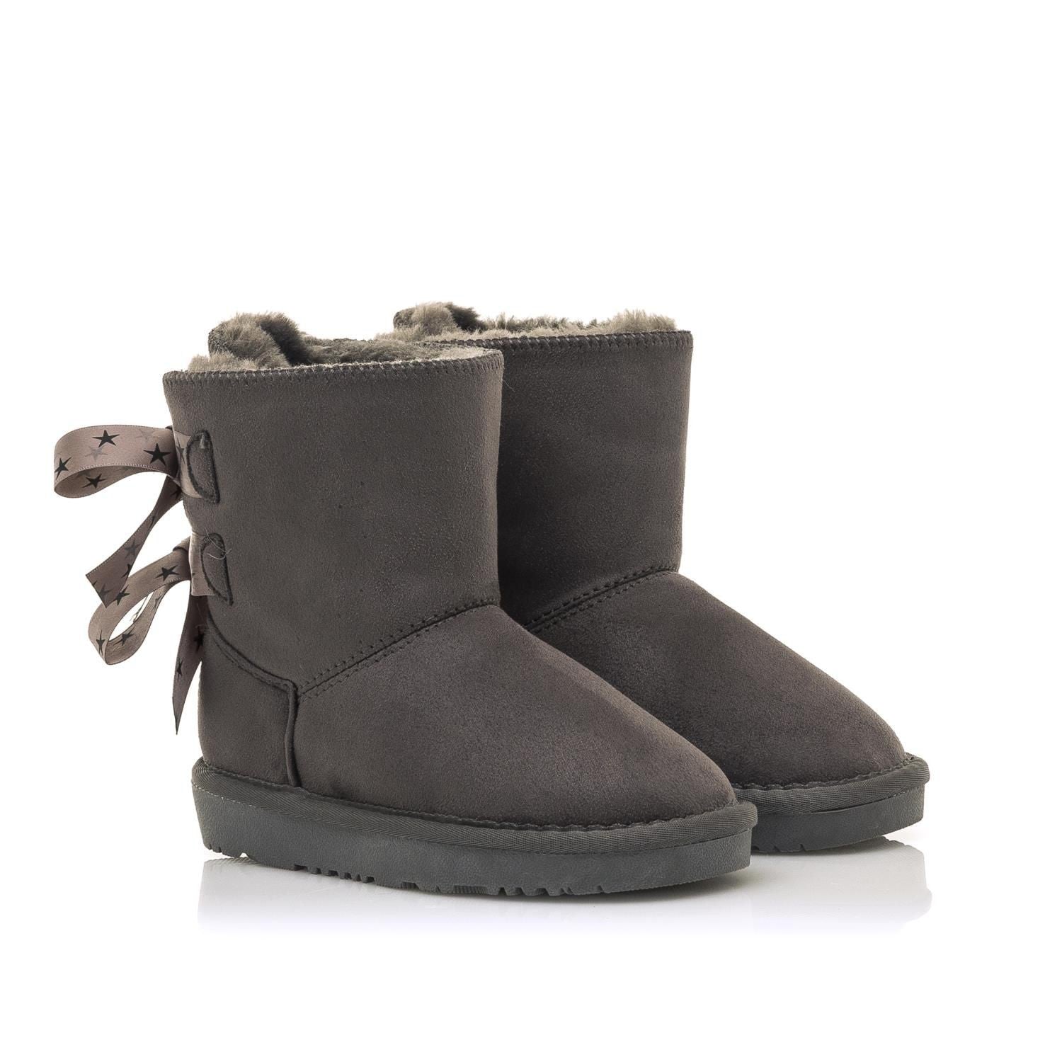 Bota Junior Mustang Sky Taupe Gris