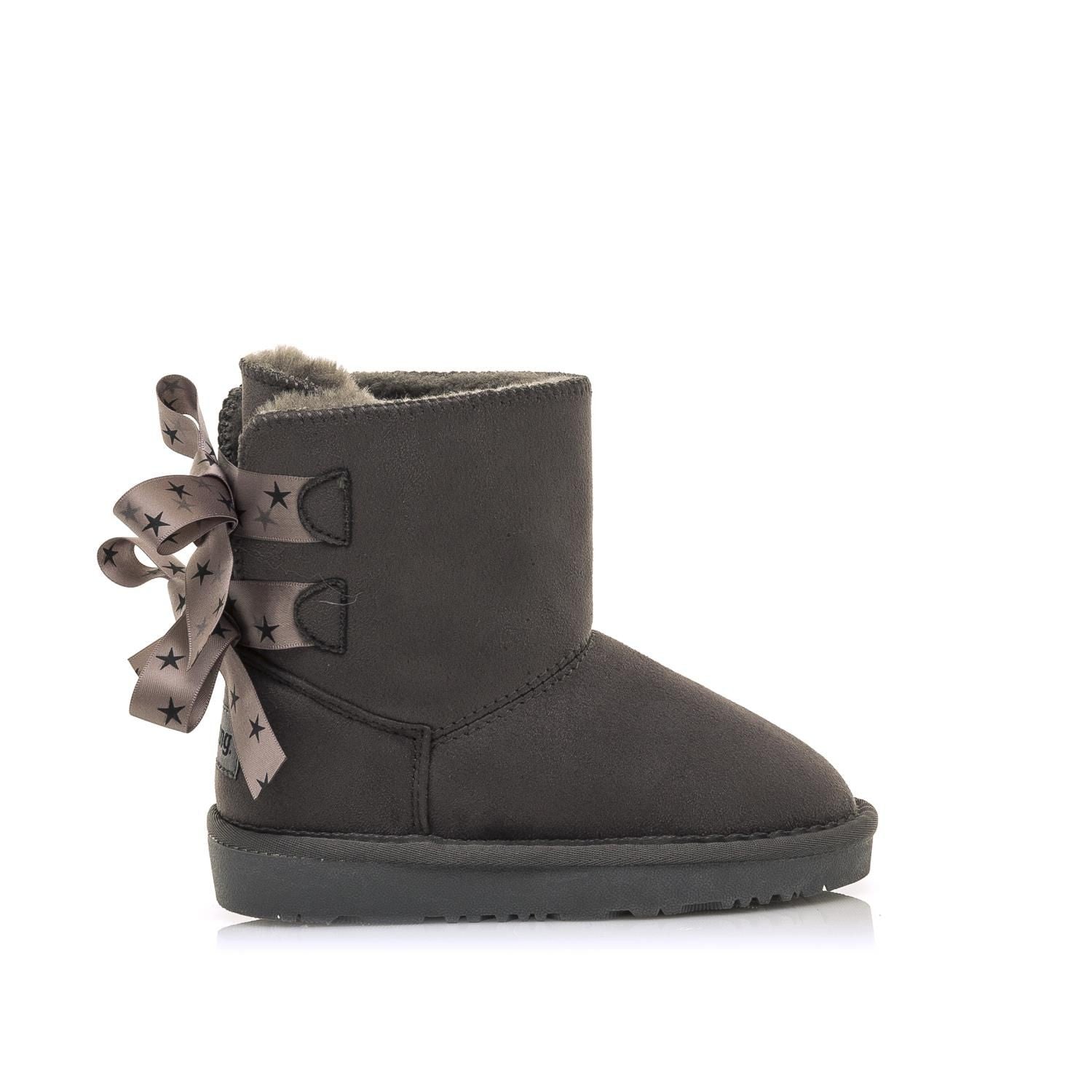 Bota Junior Mustang Sky Taupe Gris
