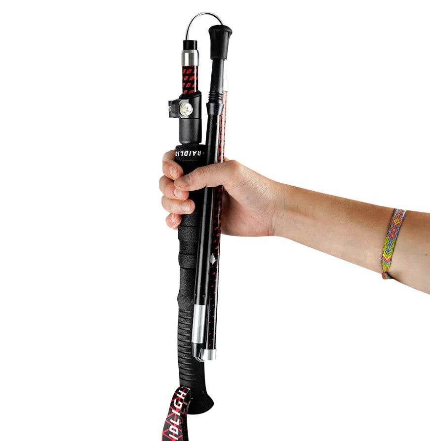 Bastones Raidlight Avatara Hybrid Carbon Negro/Rojo