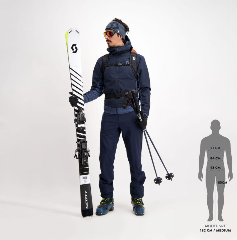 Pantalón de Esqui Scott Explorair Softshell Negro