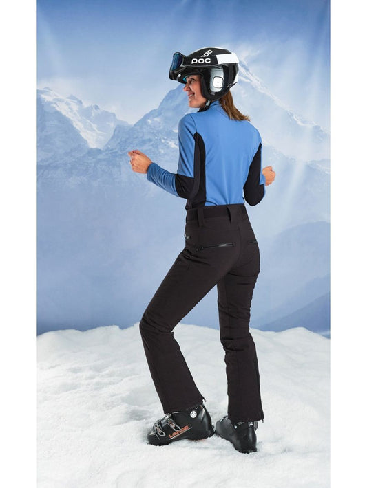 Pantalón de esquí ajustado para mujer Soll Rocket Negro