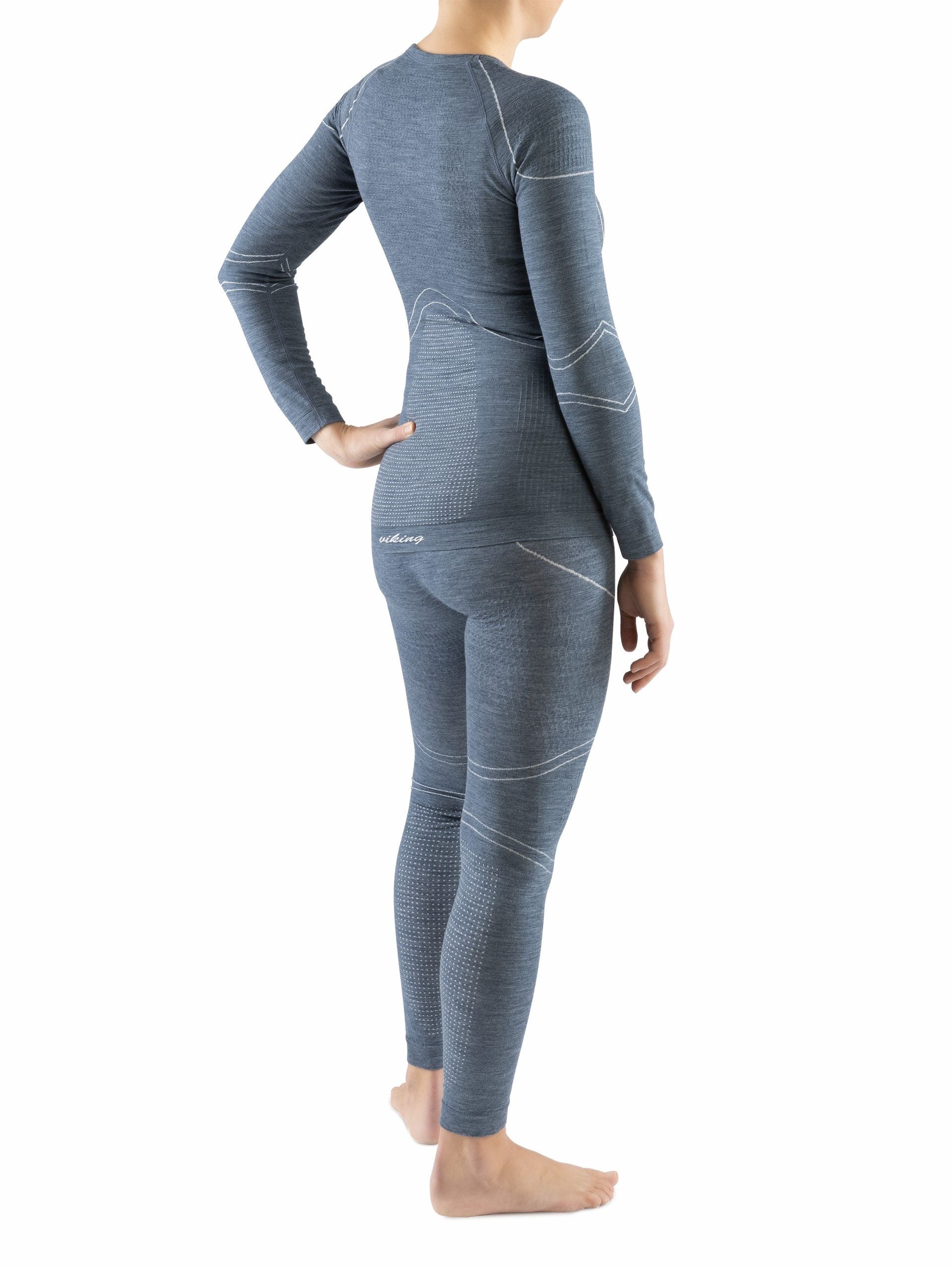 Conjunto térmico Merino W Viking Lana Pro Azul