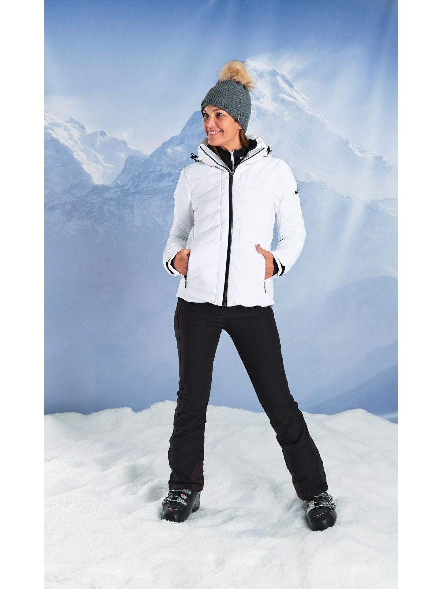 Chaqueta de esquí para mujer Soll Matrix Blanco