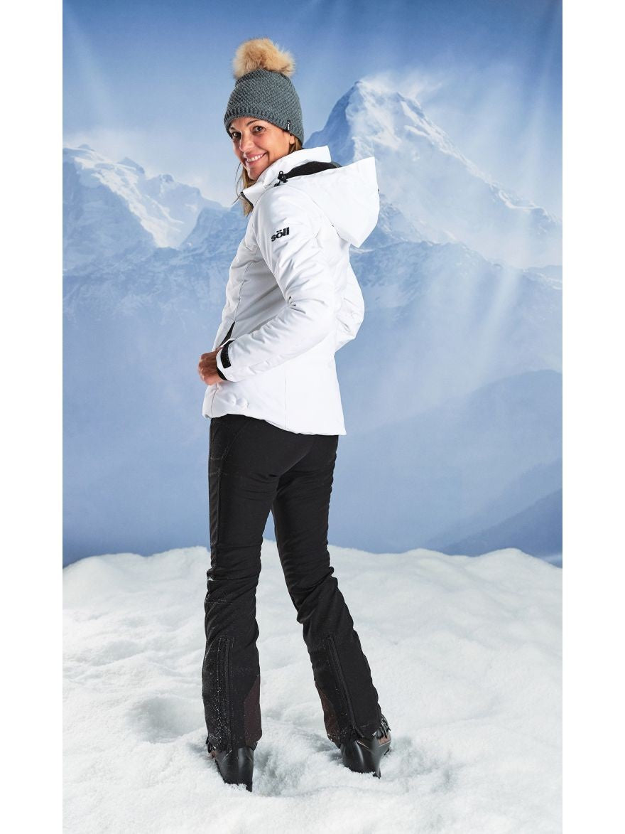 Chaqueta de esquí para mujer Soll Matrix Blanco