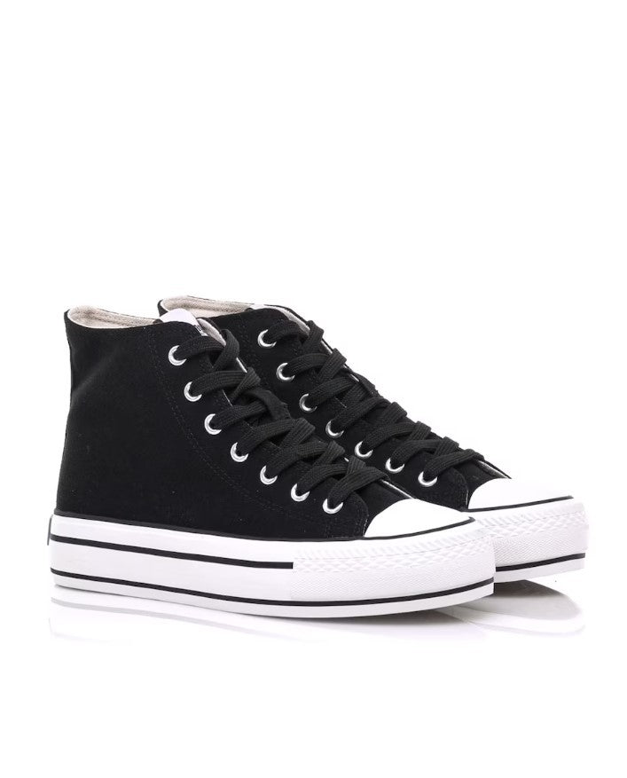 Zapatillas altas Mustang Canvas Negro