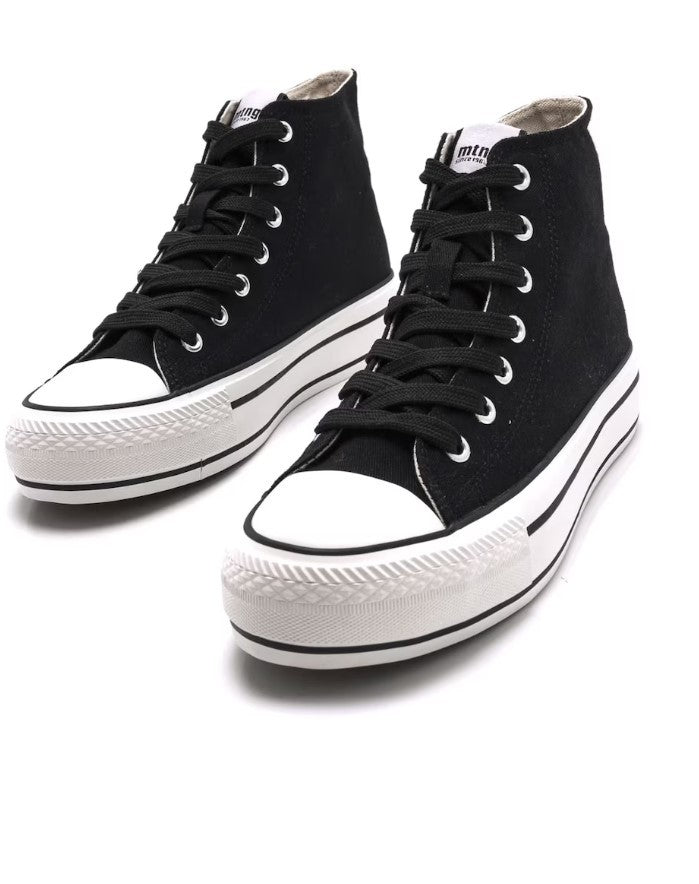 Zapatillas altas Mustang Canvas Negro