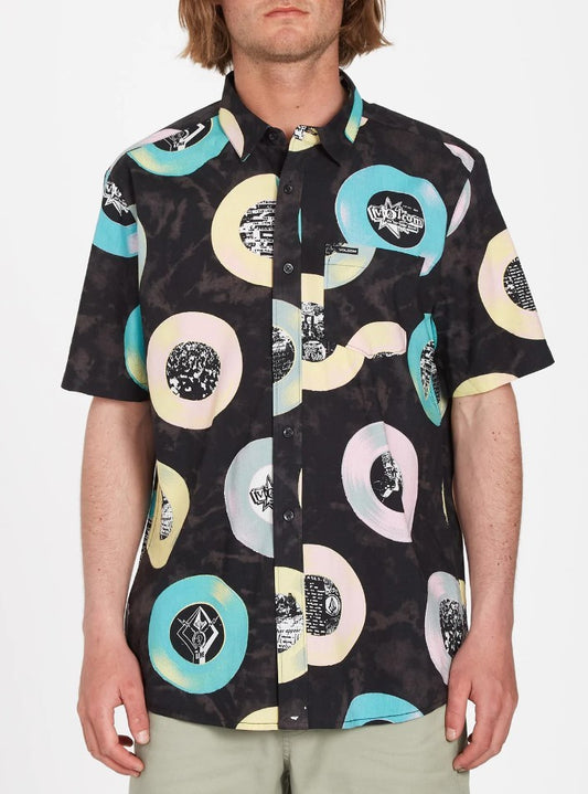 Camisa Volcom V Entertainment  Lp Woven Negro