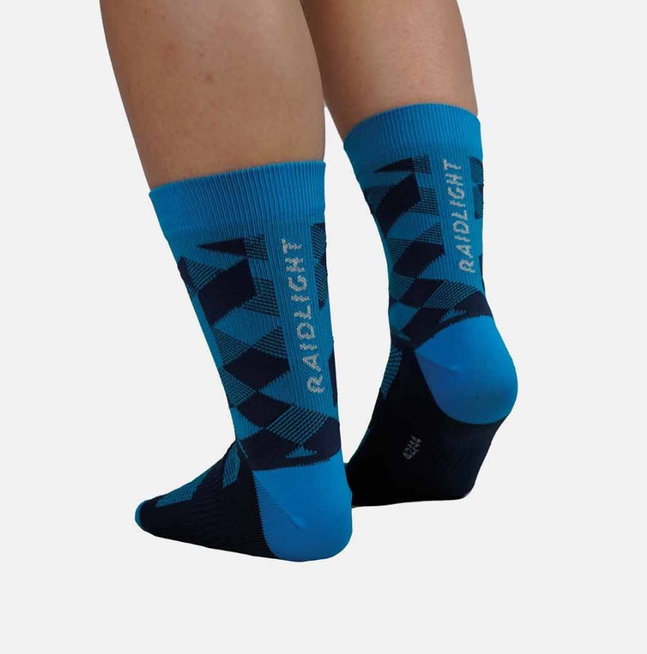 Calcetines Raidlight High Navy/Blue