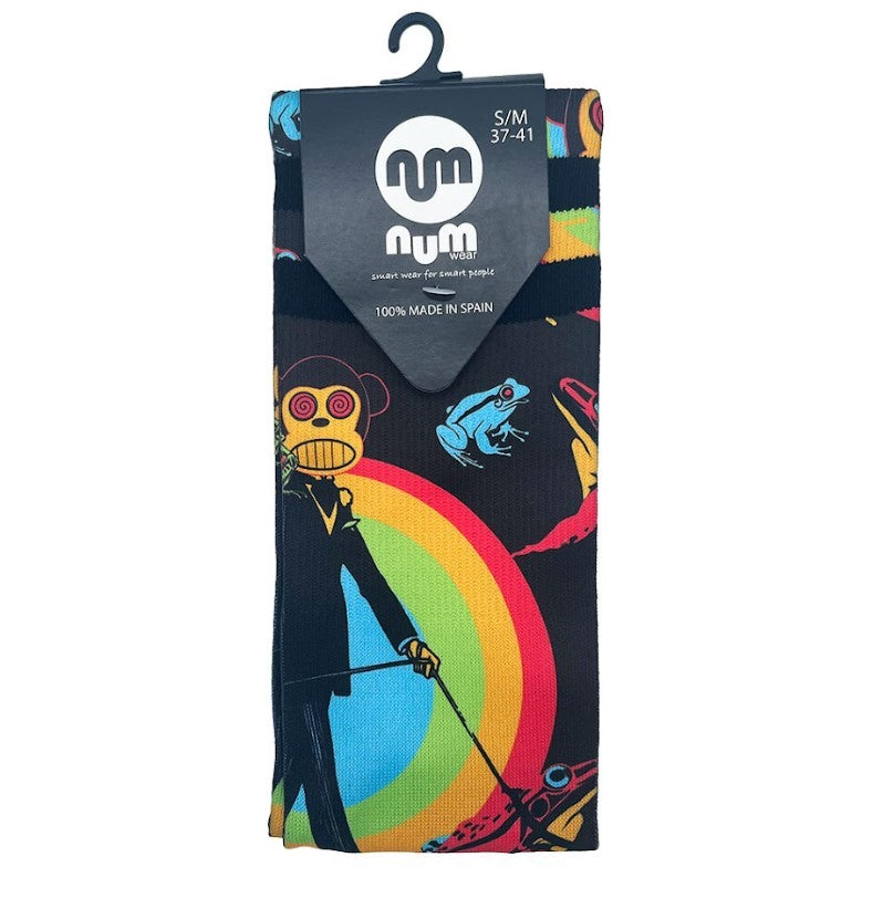 Calcetines NUM Wear Monky Happy Mondays Negro