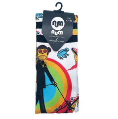 Calcetines NUM Wear Monky Happy Mondays Blanco
