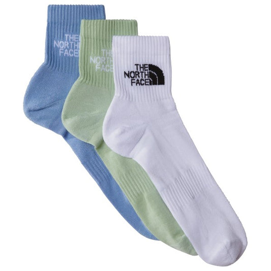 Pack de Calcetines The North Face Multi Sport Quarter White Misty Blue