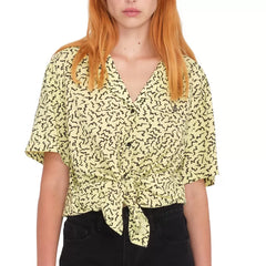 Camisa para mujer Volcom Surfpunk Aura Yellow