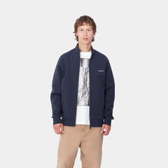 Sudadera abierta Carhartt Script Embroidery Air Force Blue