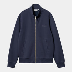 Sudadera abierta Carhartt Script Embroidery Air Force Blue