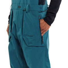 Peto de Esqui para hombre Volcom Rain Gore-Tex Bib Blue