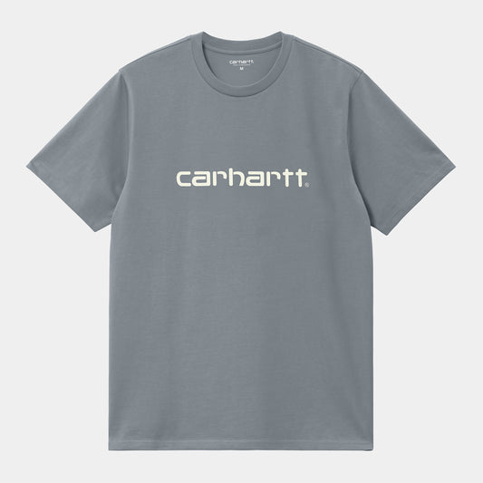 Camiseta Carhartt Script Dove Grey