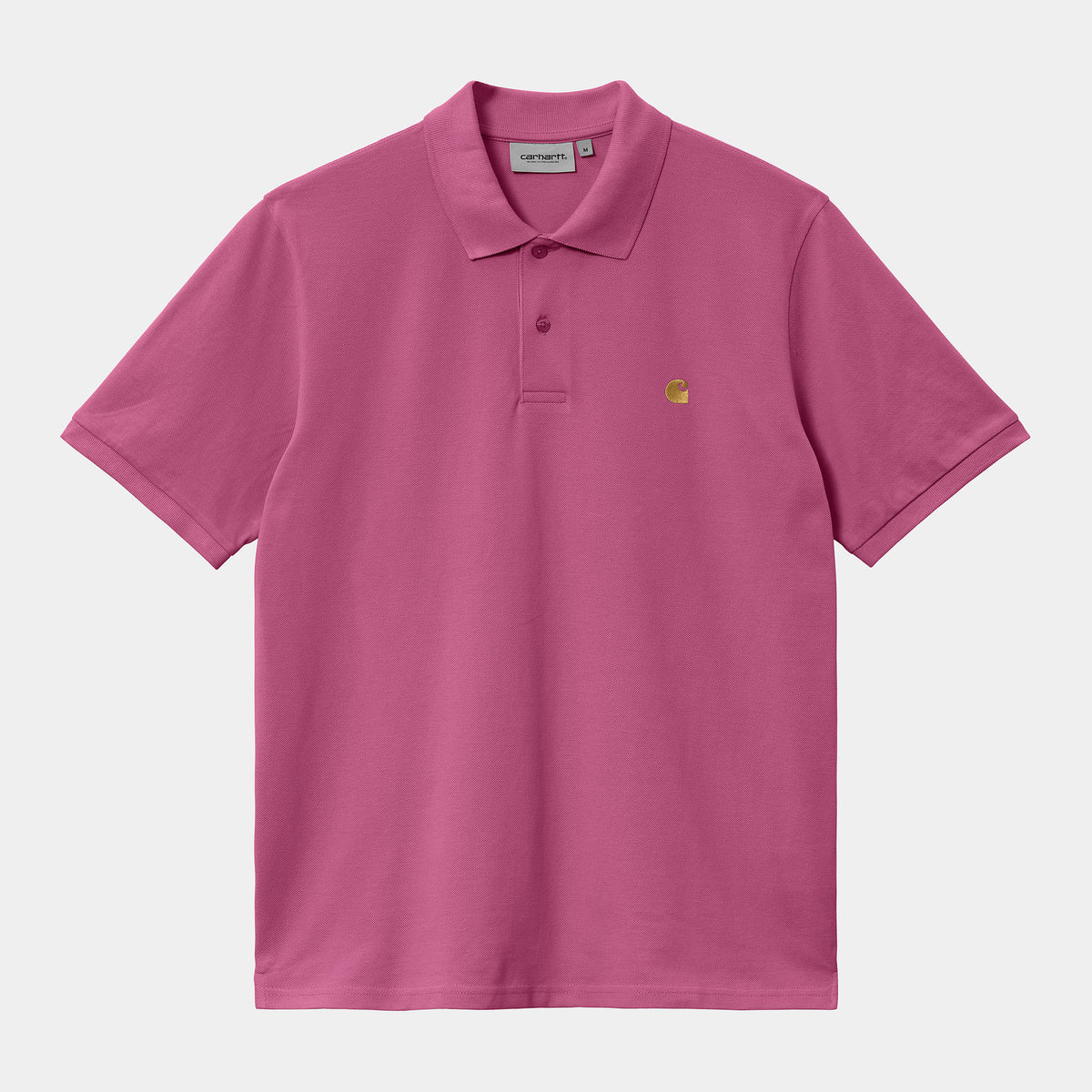 Camiseta Carhartt Chase Pique Polo Magenta Gold