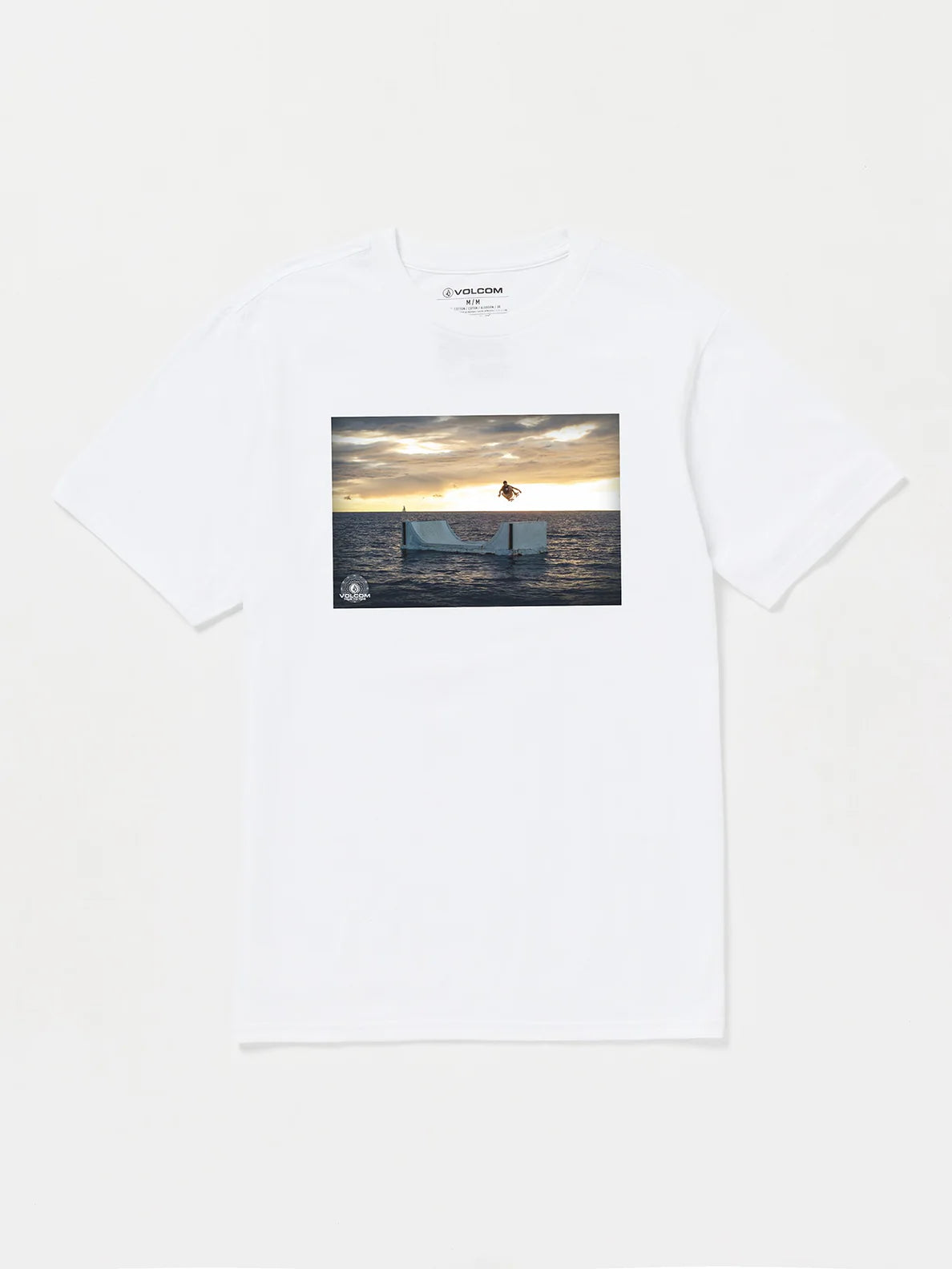 Camiseta para hombre Volcom TTT Poster SST White