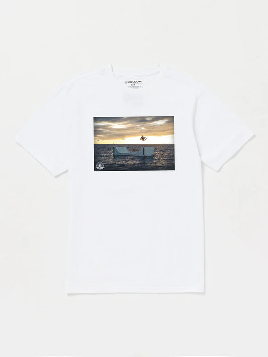 Camiseta para hombre Volcom TTT Poster SST White