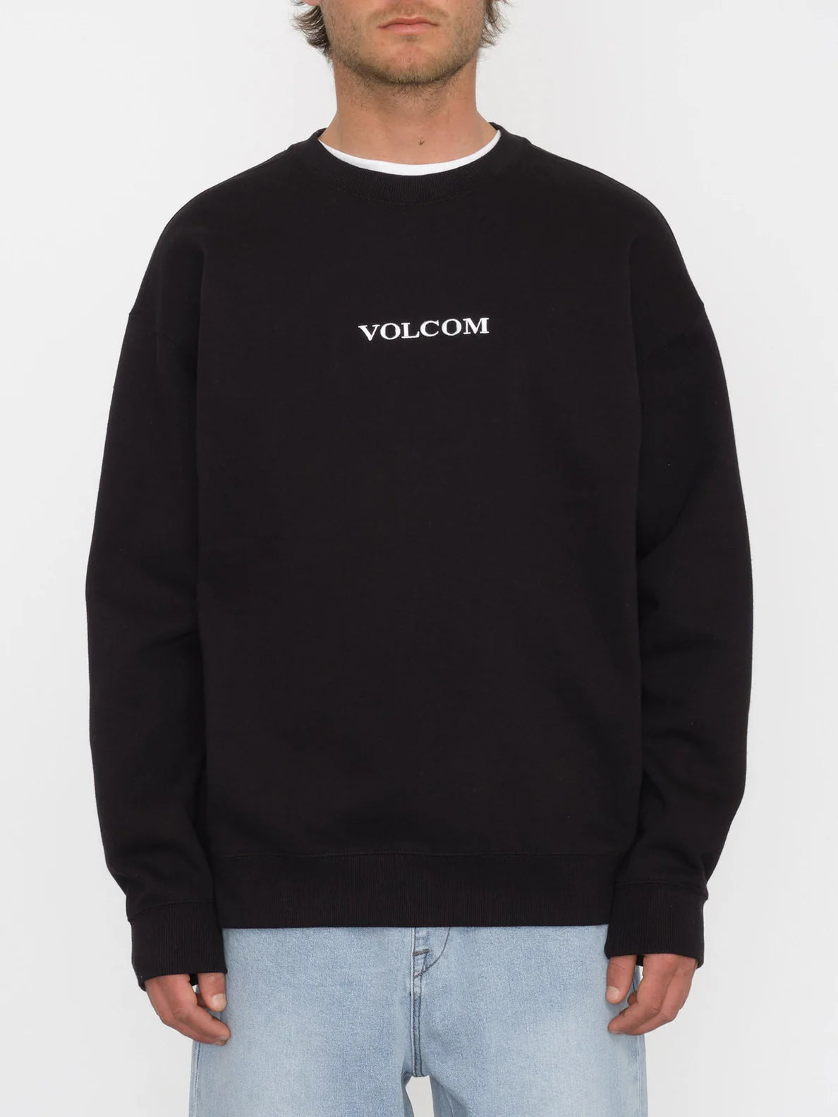 Sudadera Volcom Single Stone Crew Black