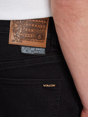 Bermudas para hombre Volcom Solver Denim Black Out