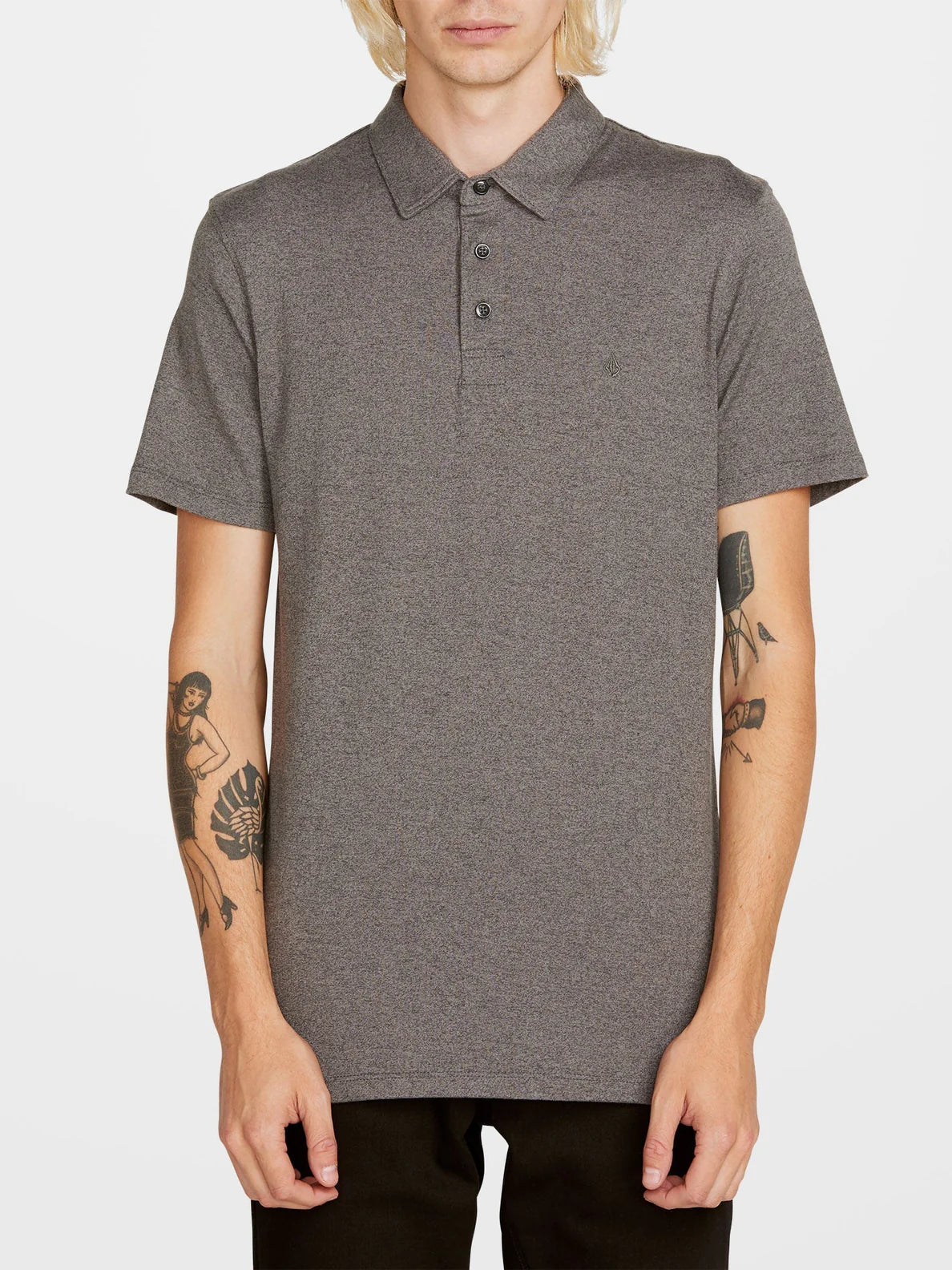 Polo para hombre Volcom Wowzer Stealth