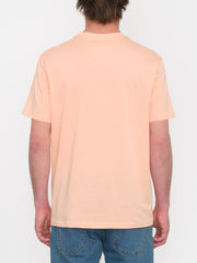 Camiseta par hombre Volcom Stone Blanks Salmon