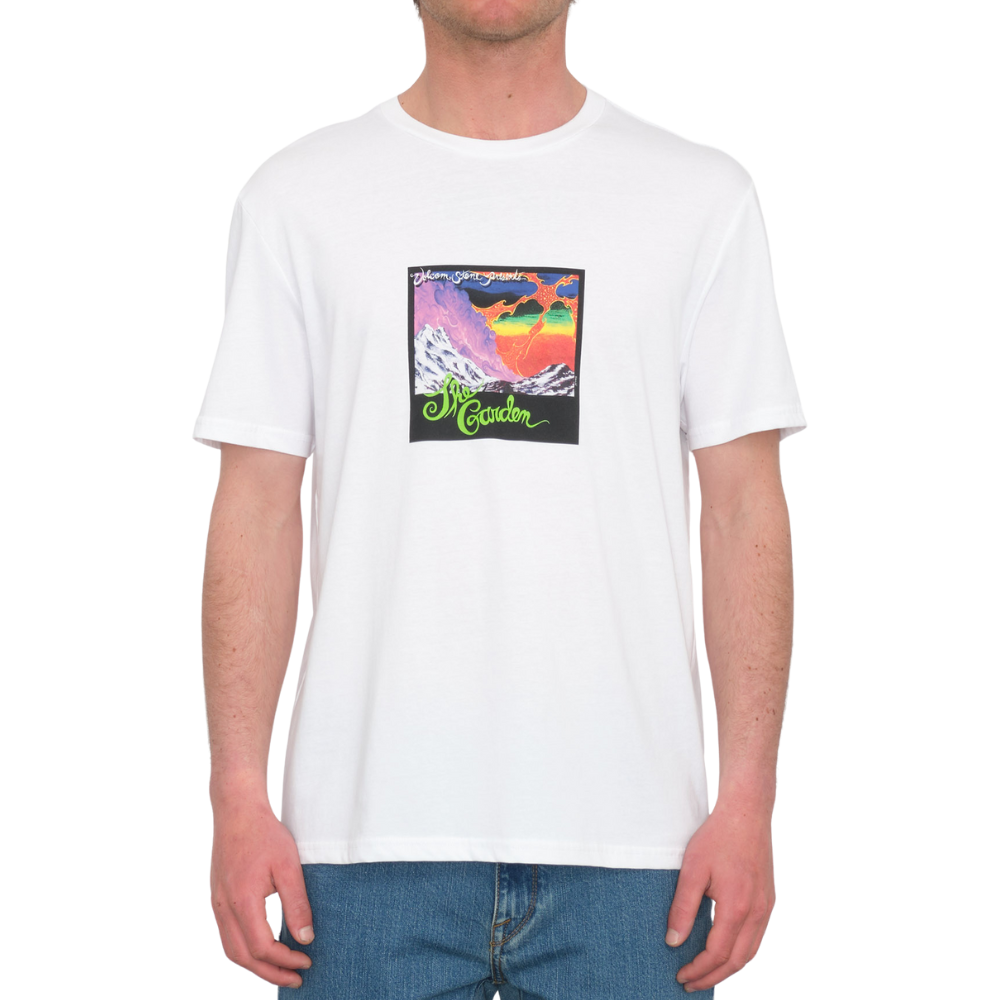 Camiseta para hombre Volcom V Ent The Garden BSC White