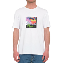 Camiseta para hombre Volcom V Ent The Garden BSC White