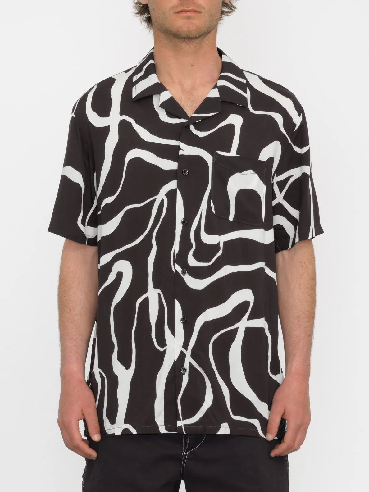 Camisa para hombre Volcom Bold Moves Black