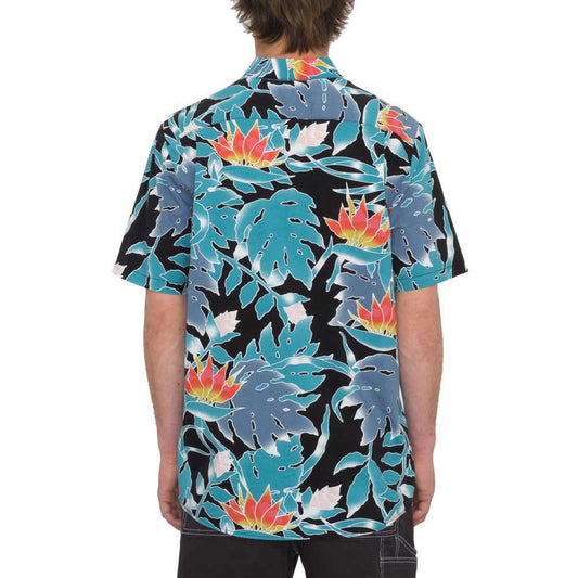 Camisa para hombre Volcom Leaf Pit Floral Black