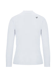 Camiseta térmica de esquí para mujer Soll Turtleneck White