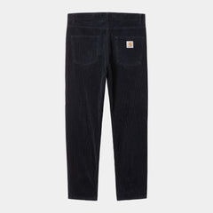 Pantalón de pana Carhartt Newel Wall Rinsed Dark Navy