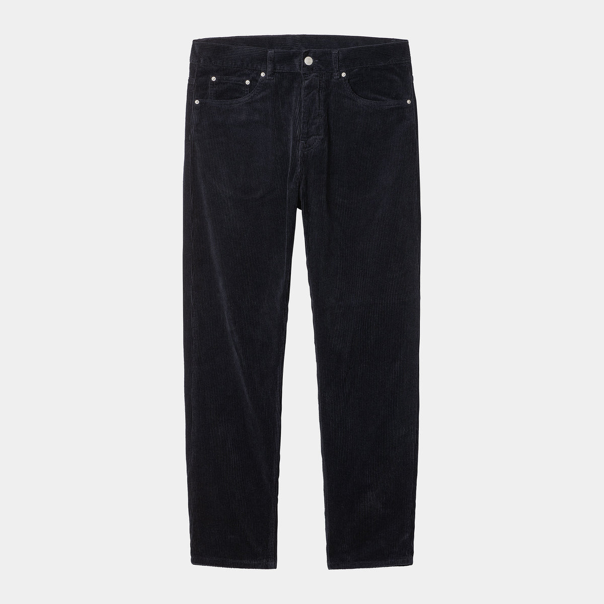 Pantalón de pana Carhartt Newel Wall Rinsed Dark Navy