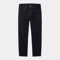 Pantalón de pana Carhartt Newel Wall Rinsed Dark Navy