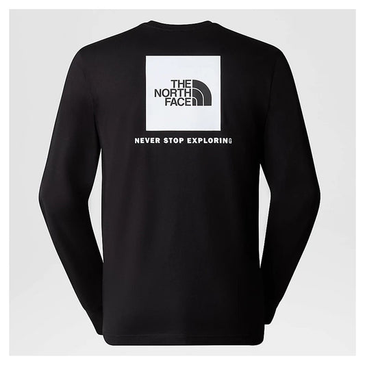 Camiseta para hombre The North Face Redbox LS Black