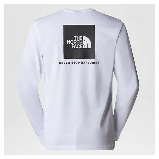 Camiseta para hombre The North Face Redbox LS White