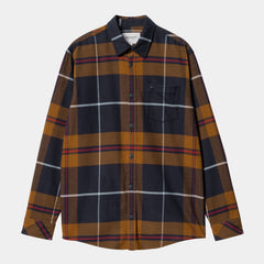 Camisa para hombre Carhartt Garnett Marron