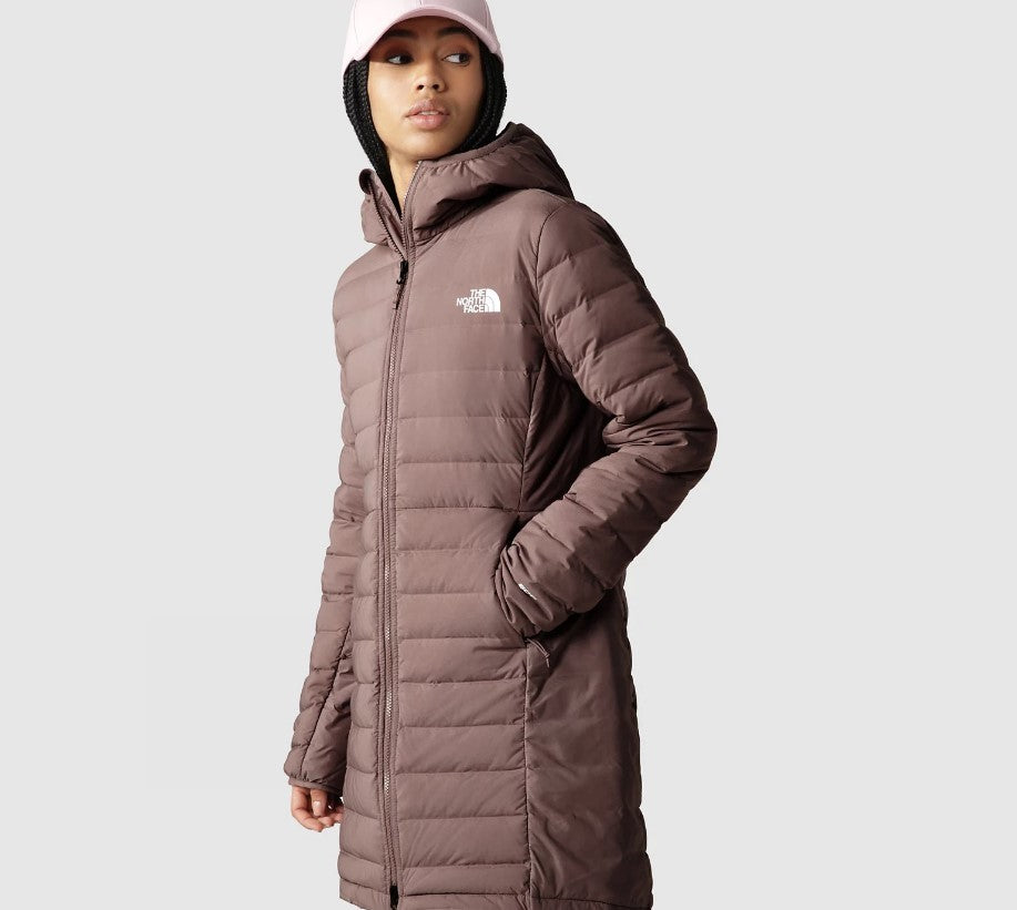 Parka W The North Face Belleview Stretch Down Taupe