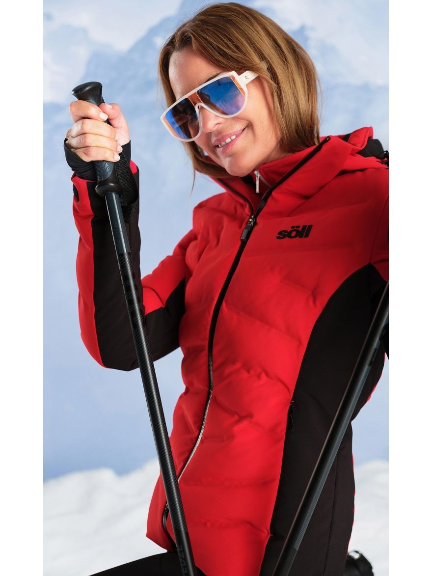 Chaqueta de esquí para mujer Soll Absolute Rojo
