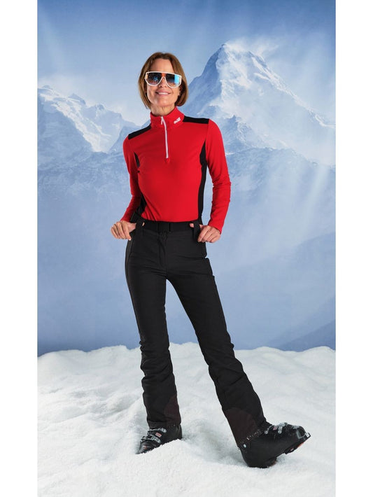 Pantalón de esquí ajustado para mujer Soll Blackness Negro