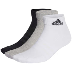 Pack Calcetines Adidas Spw Ank 3P Negro/Gris/Blanco