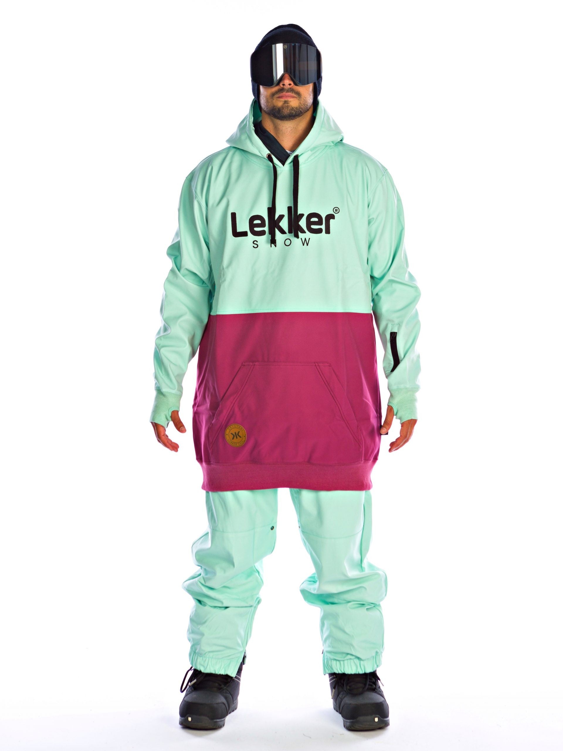 Softshell Lekker Tall Hoodie Mint Marron