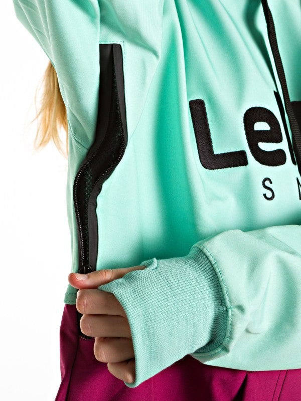 Softshell Lekker Tall Hoodie Mint Marron