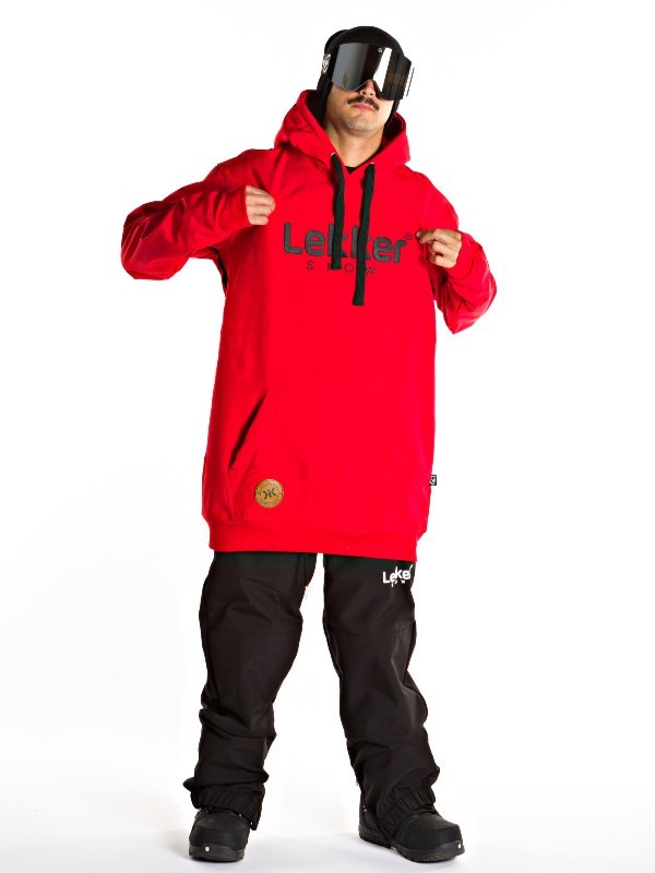 Softshell Lekker Tall Hoodie Hot Red