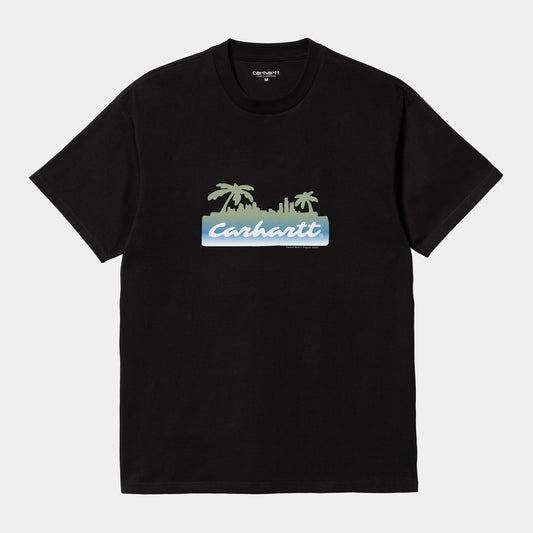 Camiseta Carhartt Palm Script Negro