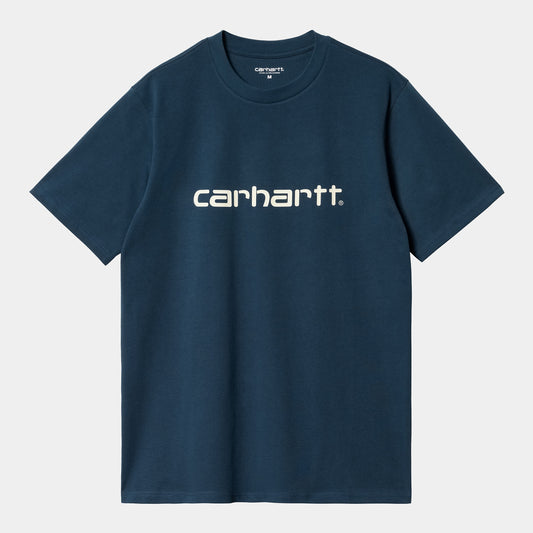 Camiseta Carhartt Script  Squid Salt